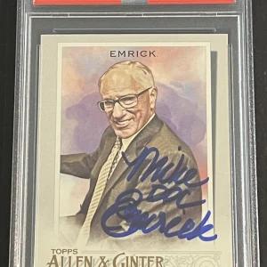 Mike “Doc” Emrick Signed Autographed 2020 Allen & Ginter Card Hockey PSA/DNA