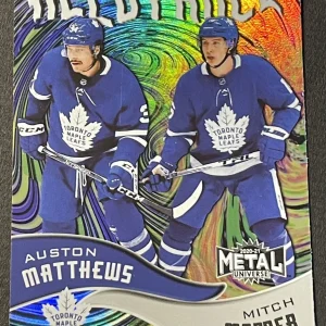 Auston Matthews / Mitch Marner 2020-21 Metal Universe Alloyance #AL-5 Toronto