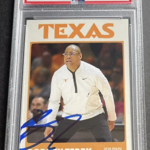 Rodney Terry Signed Autographed Texas Longhorns Custom Card PSA/DNA Slabbed