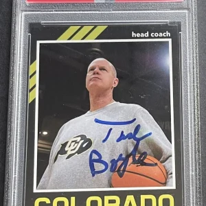 Tad Boyle Signed Autographed Colorado Buffaloes Custom Card PSA/DNA Slabbed