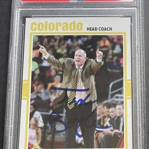 Tad Boyle Signed Autographed Colorado Buffaloes Custom Card PSA/DNA Slabbed