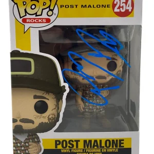Post Malone Signed Funko Pop Rocks Figure #254 Autograph Beckett COA