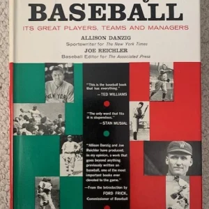 THE HISTORY OF BASEBALL HARDCOVER BOOK FROM 1959     AMAZING CONDITION+VERY RARE