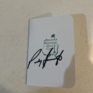 PADRAIG HARRINGTON SIGNED AUTOGRAPH MASTERS SCORECARD COA GOLF CHAMPION