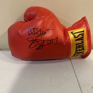 STEPHAN BIG SHOT SHAW SIGNED AUTOGRAPH EVERLAST BOXING GLOVE COA