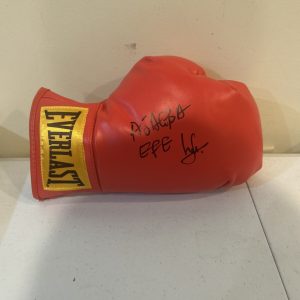 EFE AJAGBA SIGNED AUTOGRAPH EVERLAST BOXING GLOVE COA BOXER CHAMP AFRICA
