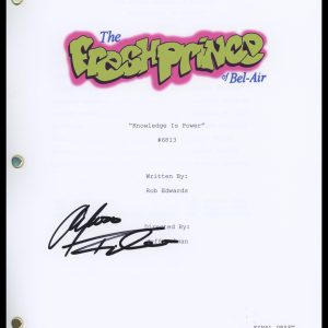 Alfonso Ribeiro "The Fresh Prince of Bel-Air" AUTOGRAPH Signed Full Script ACOA