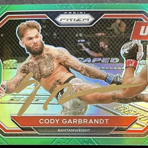 Cody Garbrandt Signed Autographed 2021 Prizm Green UFC Card Beckett Coa