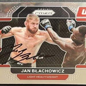 Jan Blachowicz Signed Auto 2022 Prizm UFC Base Card Beckett Coa