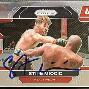 Stipe Miocic Signed Auto 2022 Prizm UFC Card Beckett Coa