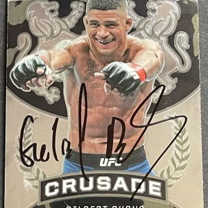 Gilbert Burns Signed Autographed 2021 Chronicles Crusade UFC Card Beckett Coa