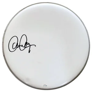 Chris Cester JET Signed 14" Drumhead Band Drummer Autograph ACOA COA