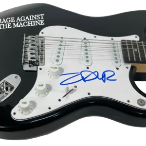 Zack de la Rocha Signed Electric Guitar Rage Against The Machine Autograph BAS