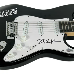 Zack de la Rocha Signed Electric Guitar Rage Against The Machine Autograph BAS
