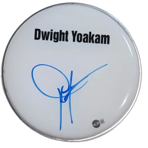 Dwight Yoakam Signed Autograph 10" Drumhead Country Star Fast As You Beckett COA