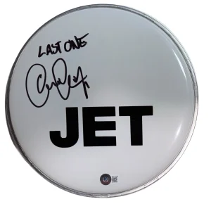 Chris Cester Signed JET Band Autograph 10" Drumhead Get Born Beckett COA