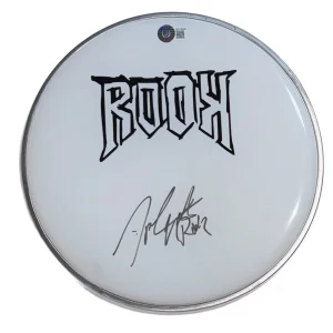Rook JP Cappelletty Signed Autograph 10" Drumhead Machine Gun Kelly Beckett COA