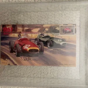 NICK MASON SIGNED MONACO RACING FDC     34/106    PINK FLOYD    JSA+PSA SLABBED