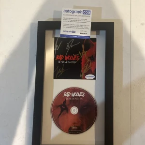 BAD WOLVES SIGNED AUTOGRAPH FRAMED CD DISPLAY ACOA DEAR MONSTERS
