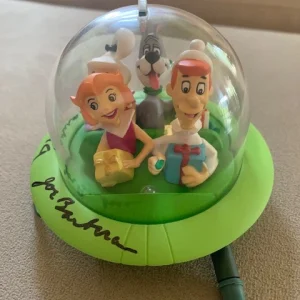 BILL HANNA+JOE BARBERA SIGNED JETSONS HALLMARK ORNAMENT     VERY RARE      JSA