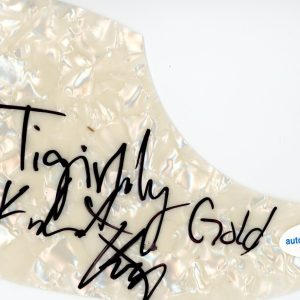 TIGIRLILY GOLD SIGNED AUTOGRAPH ACOUSTIC GUITAR PICKGUARD ACOA COUNTRY GROUP