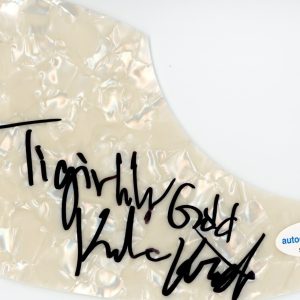 TIGIRLILY GOLD SIGNED AUTOGRAPH ACOUSTIC GUITAR PICKGUARD ACOA COUNTRY GROUP