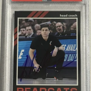 Wes Miller Signed Autographed Cincinnati Bearcats Custom Card PSA/DNA Slabbed