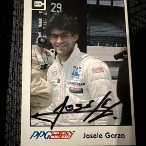 Signed Trading Card Indy 500 Car Indianapolis Josele Garza Autographed