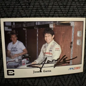 Signed Trading Card Indy 500 Car Indianapolis Josele Garza Autographed