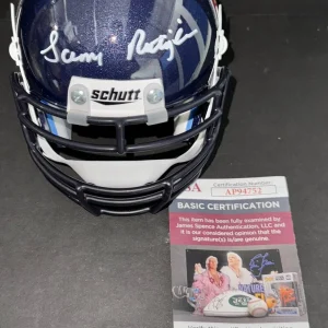 Sam Rutigliano Signed Autographed Liberty Flames Mini Helmet JSA COA