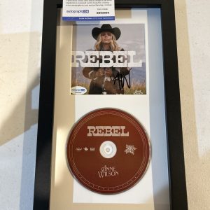 ANNE WILSON SIGNED AUTOGRAPH FRAMED CD DISPLAY ACOA REBEL COUNTRY STAR