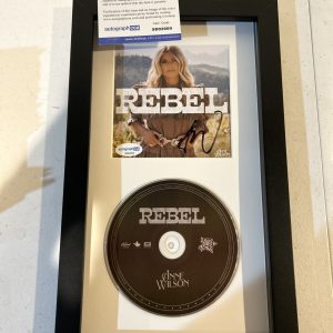 ANNE WILSON SIGNED AUTOGRAPH FRAMED CD DISPLAY ACOA REBEL COUNTRY STAR