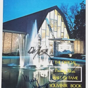 Willie Nelson & Merle Haggard SIGNED Country Music Hall Fame Souvenir Book JSA