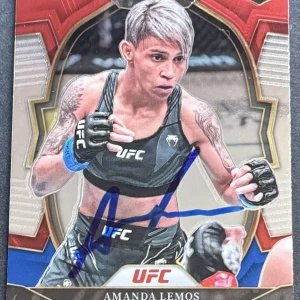 Amanda Lemos Signed 2023 Select UFC Rookie Card Beckett COA
