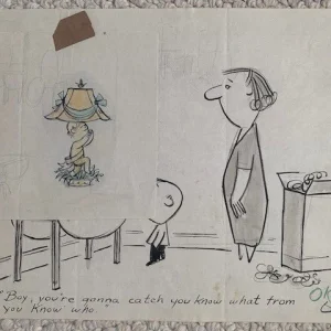 STAN BERENSTAIN SIGNED VINTAGE ORIGINAL ARTWORK         BERENSTAIN BEARS CREATOR