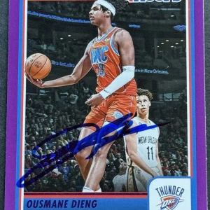 Ousmane Dieng Signed Auto 2023-2024 Donruss Purple Base Card Beckett COA