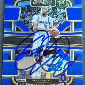 Olivier- Maxence Prosper Signed 2023-2024 Select Rookie Card Mavericks Beckett