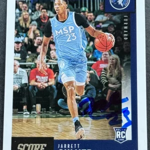 Jarrett Culver Signed Auto 2019-2020 Chronicles Score Rookie Card Beckett COA