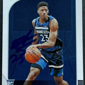 Jarrett Culver Signed Auto 2019-2020 NBA Hoops Rookie Card Beckett COA