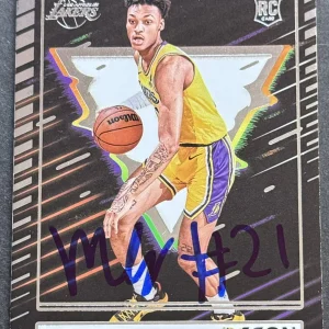 Maxwell Lewis Signed Auto 2023-2024 Recon Rookie Card Lakers Beckett COA