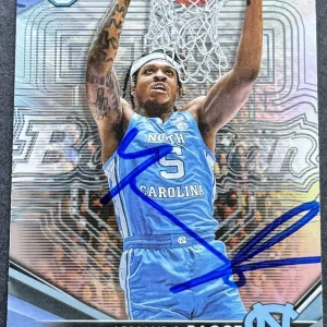 Armando Bacot Signed Auto 2023 Bowman’s Best Rookie Card North Carolina Beckett