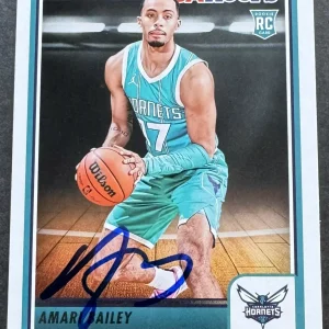 Amari Bailey Signed Auto 2023-2024 NBA Hoops Rookie Card Beckett COA