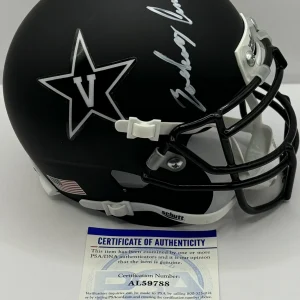 Zachary Zach Cunningham Signed Auto Vanderbilt Commodores Mini Helmet PSA/DNA