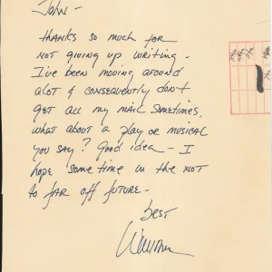 William Katt REAL SIGNED Handwritten Note JSA Autographed Greatest American Hero