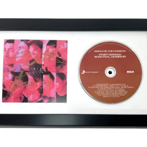 BRING ME THE HORIZON Signed Autograph POST HUMAN SURVIVAL HORROR CD FRAMED COA