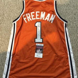 SYRACUSE ORANGE- DONNIE FREEMAN SIGNED AUTOGRAPH JERSEY JSA COA BASKETBALL CUSE