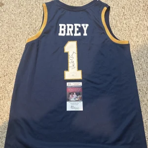 NOTRE DAME FIGHTING IRISH- MIKE BREY SIGNED AUTOGRAPH JERSEY JSA COA BASKETBALL