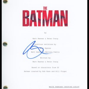 Barry Keoghan "The Batman" AUTOGRAPH Signed 'The Joker' Script Screenplay ACOA