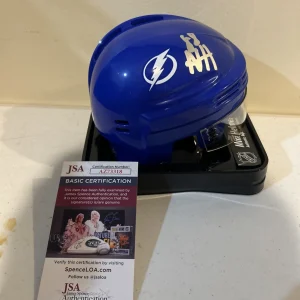 TAMPA BAY LIGHTNING- NIKO HUUHTANEN SIGNED AUTOGRAPH MINI HELMET JSA COA HOCKEY