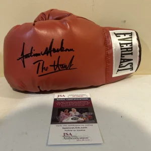 JULIAN JACKSON THE HAWK SIGNED AUTOGRAPH EVERLAST BOXING GLOVE JSA COA CHAMP HOF